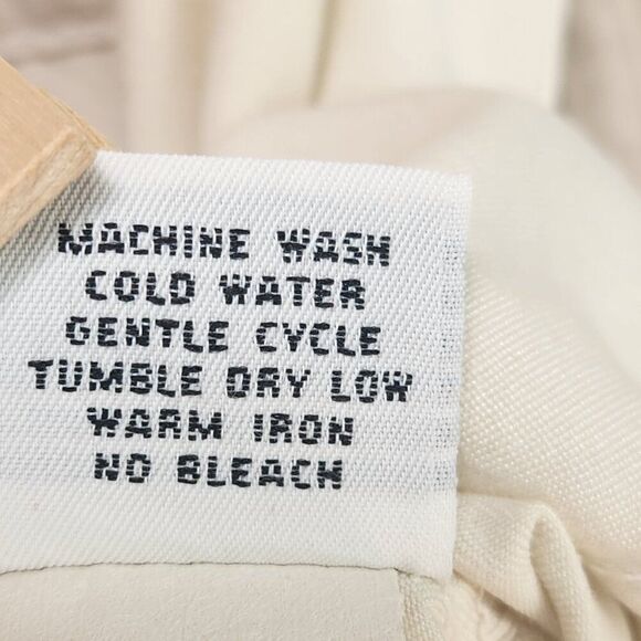 Pulp Button Up Womens Shirt Size S Long Sleeve Ivory Beige Junlon Nylon Collared - Picture 7 of 7